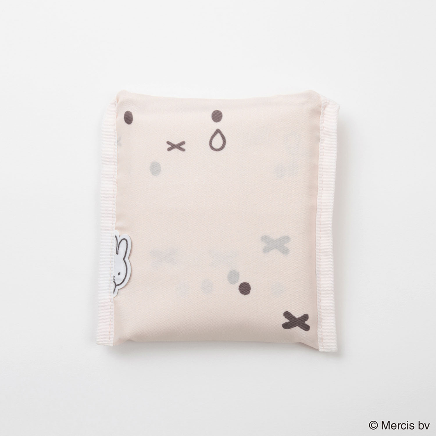 ミッフィー ショッピングバッグS フェイスパターン アイボリー - 画像5