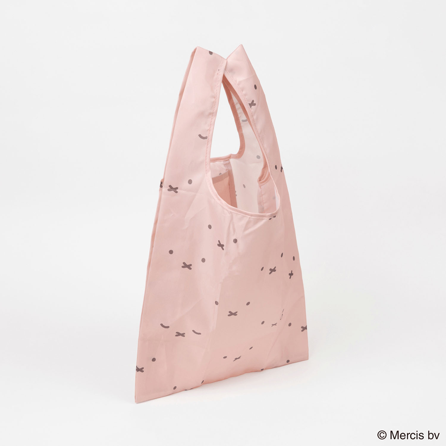 ミッフィー ショッピングバッグS フェイスパターン ピンク - 画像3