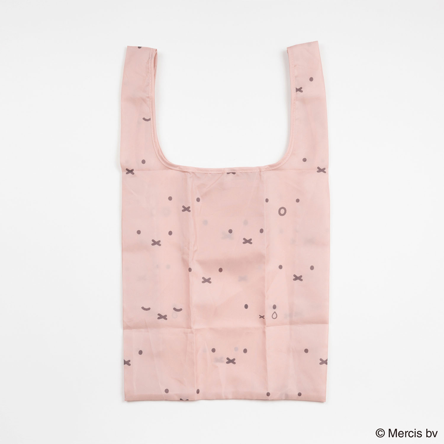 ミッフィー ショッピングバッグS フェイスパターン ピンク - 画像1