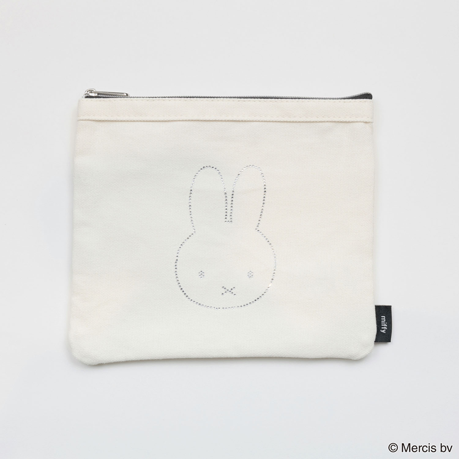 miffy BRUNA RHINE STONE フラットポーチ ミッフィー