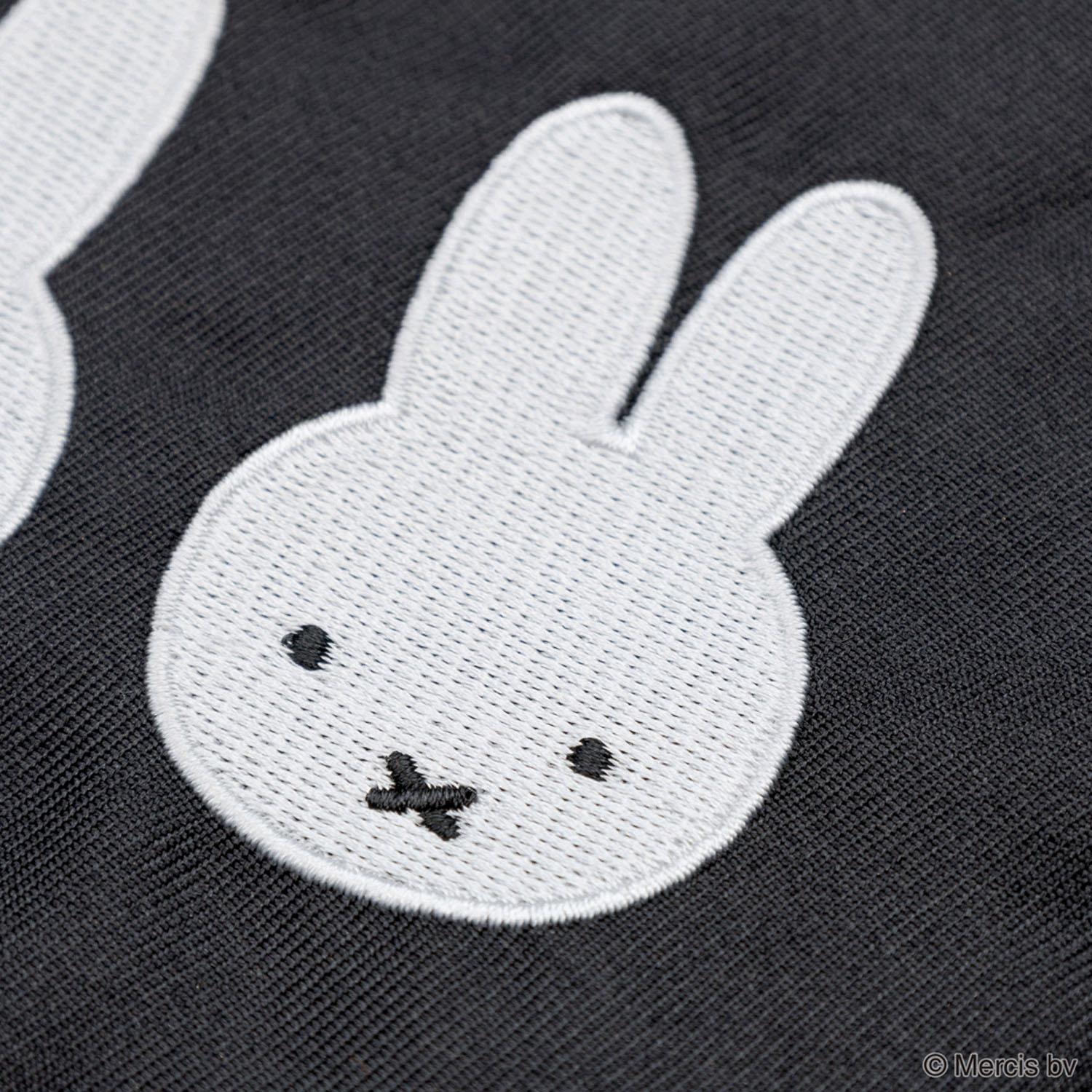 MIFFY 千鳥＆モノトーン ミニフラットポーチ    ブラック - 画像4