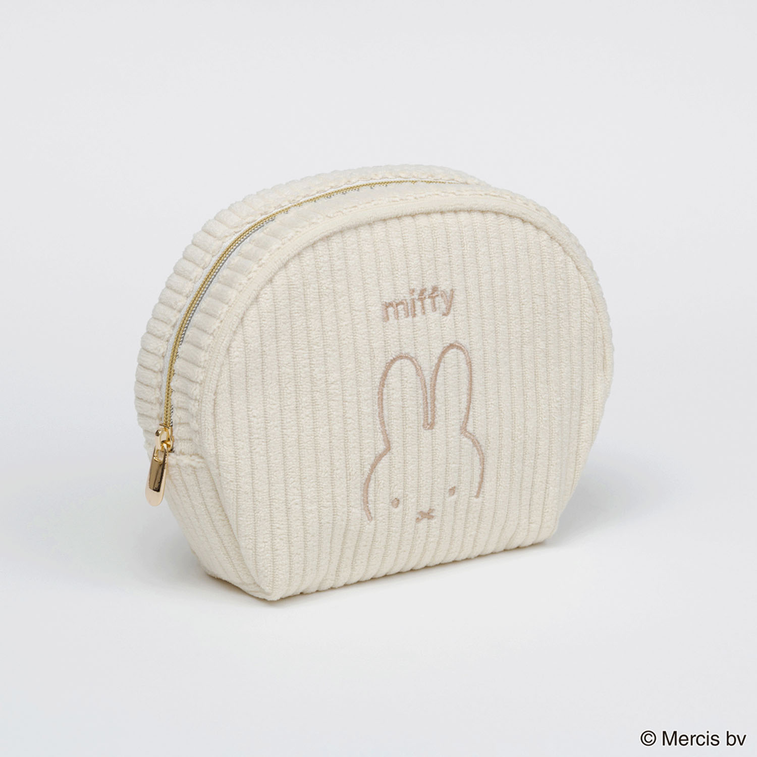 miffy コーデュロイ シェルポーチ  アイボリー - 画像2