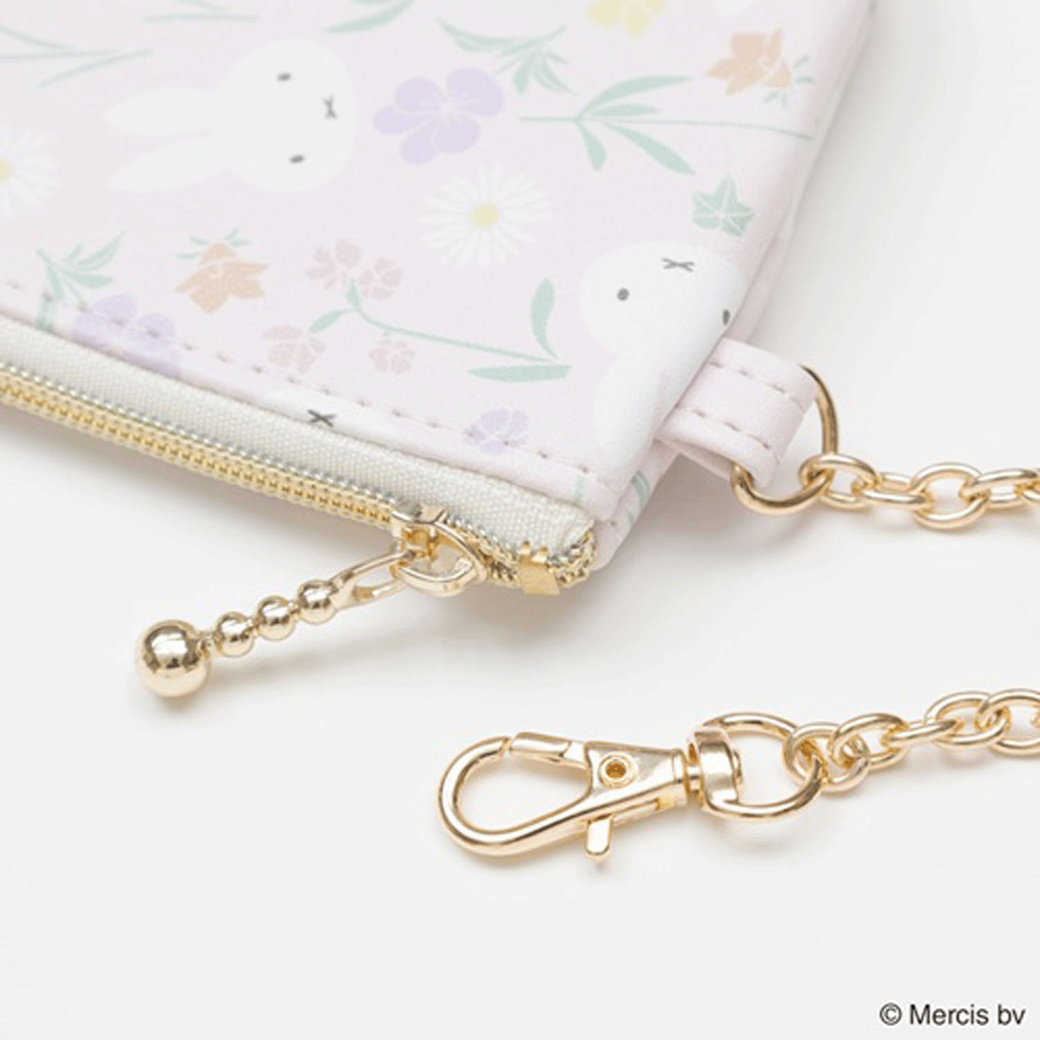 ミッフィー フローラルパターン コイン＆パスケース ピンク - 画像2