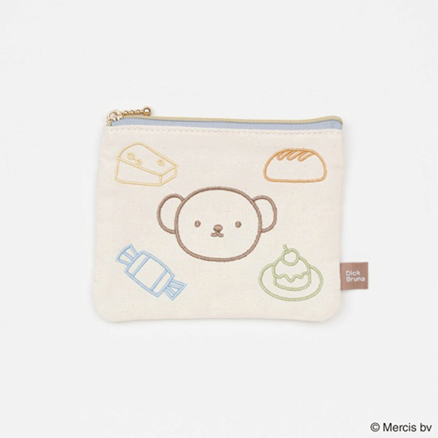 ブルーナ カラフルライン ミニフラットポーチ ボリス - 画像1