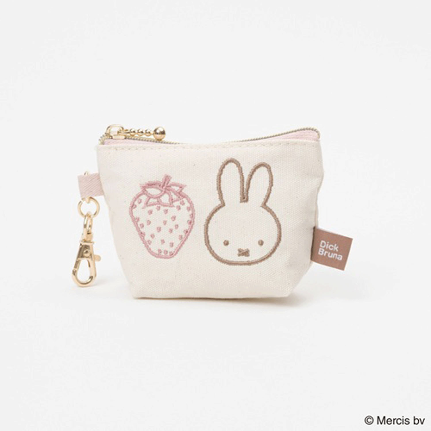 ブルーナ カラフルライン マイクロ台形ポーチ ミッフィー