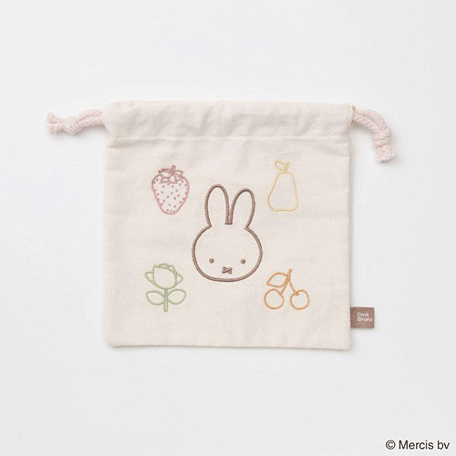 ブルーナ カラフルライン 巾着 ミッフィー - 画像1