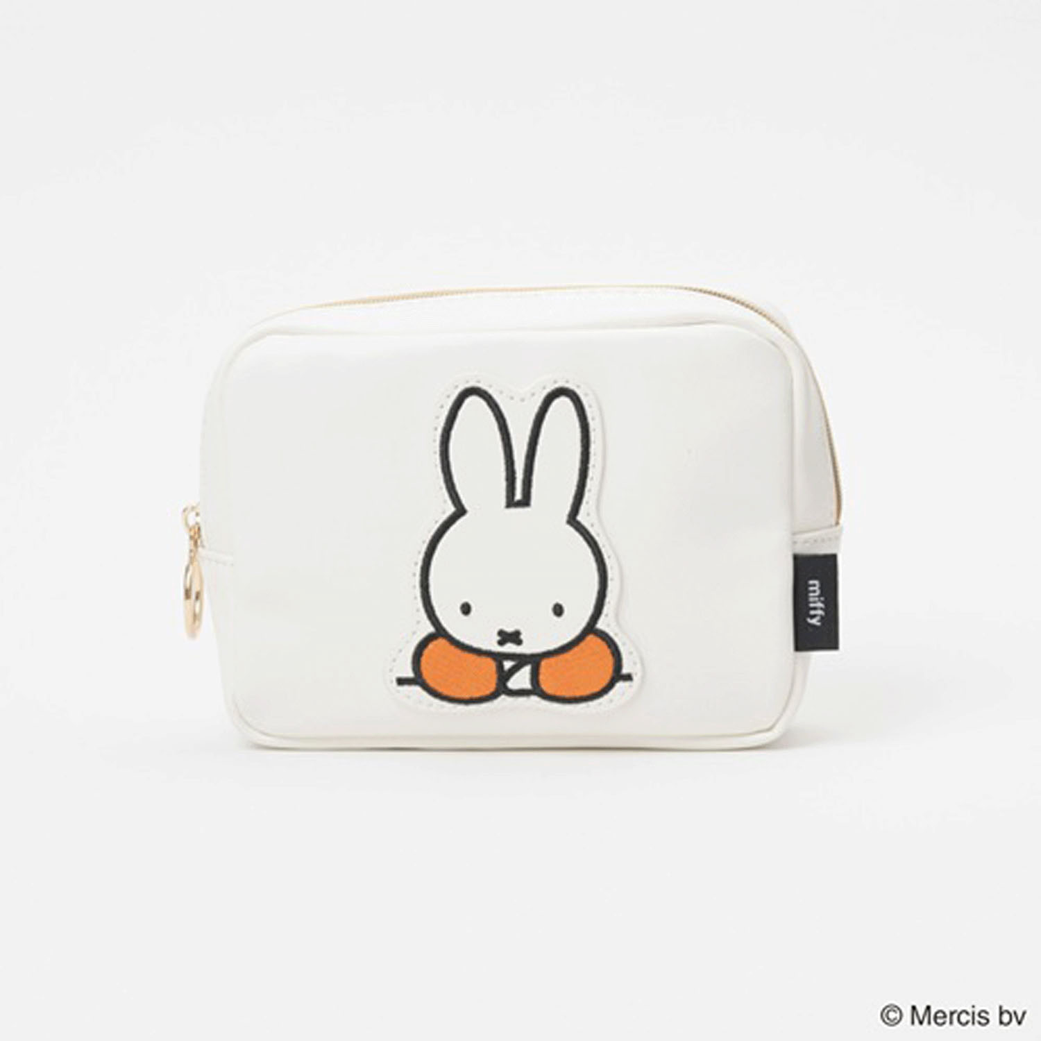 ミッフィーパッチ スクエアポーチ ブルーナレッド - 画像1