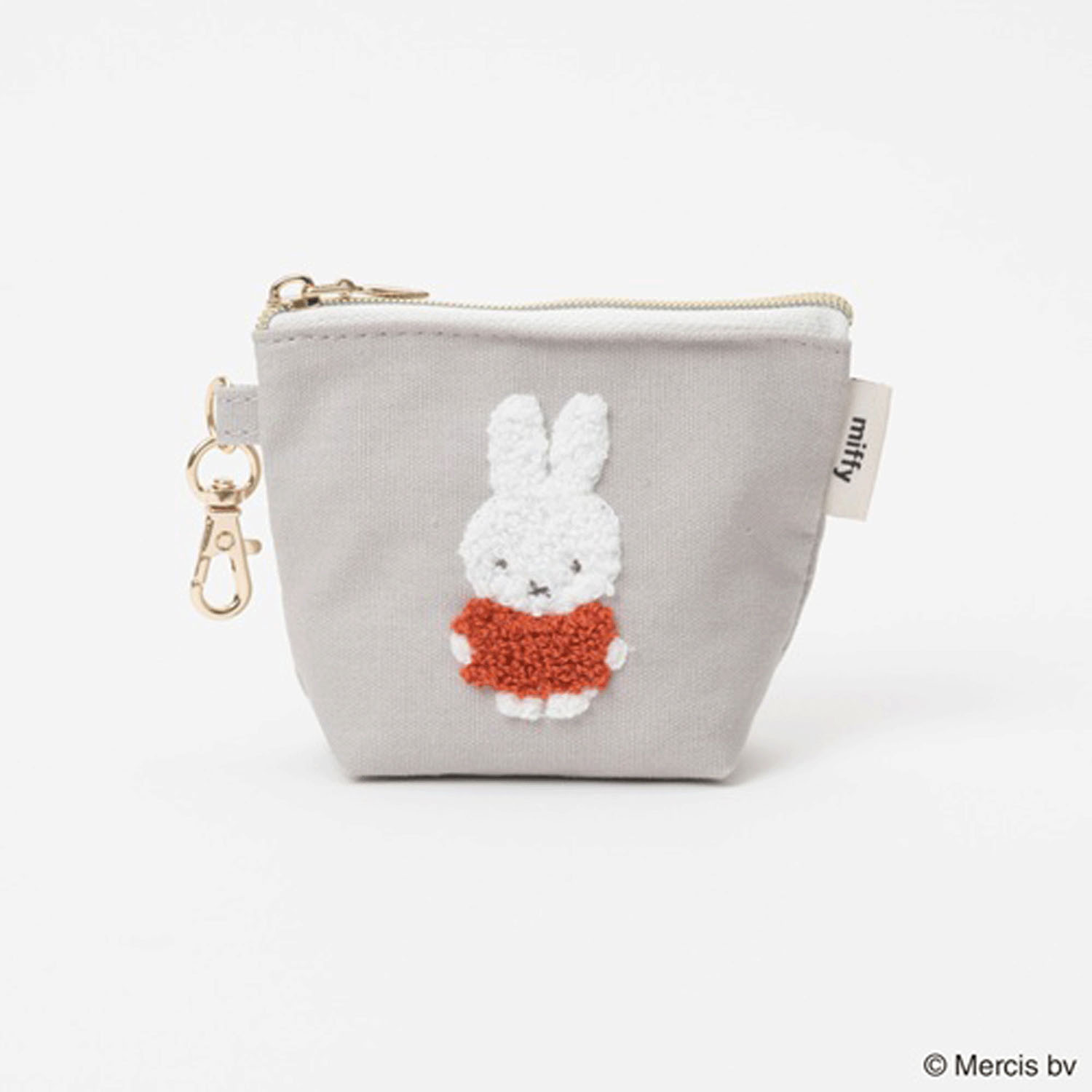 ミッフィー レッド＆ピンク マイクロミニ台形ポーチ イチゴ - 画像1