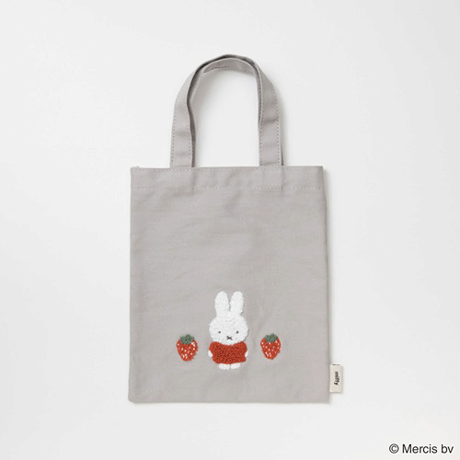 ミッフィー レッド＆ピンク ミニトートバッグ イチゴ - 画像1