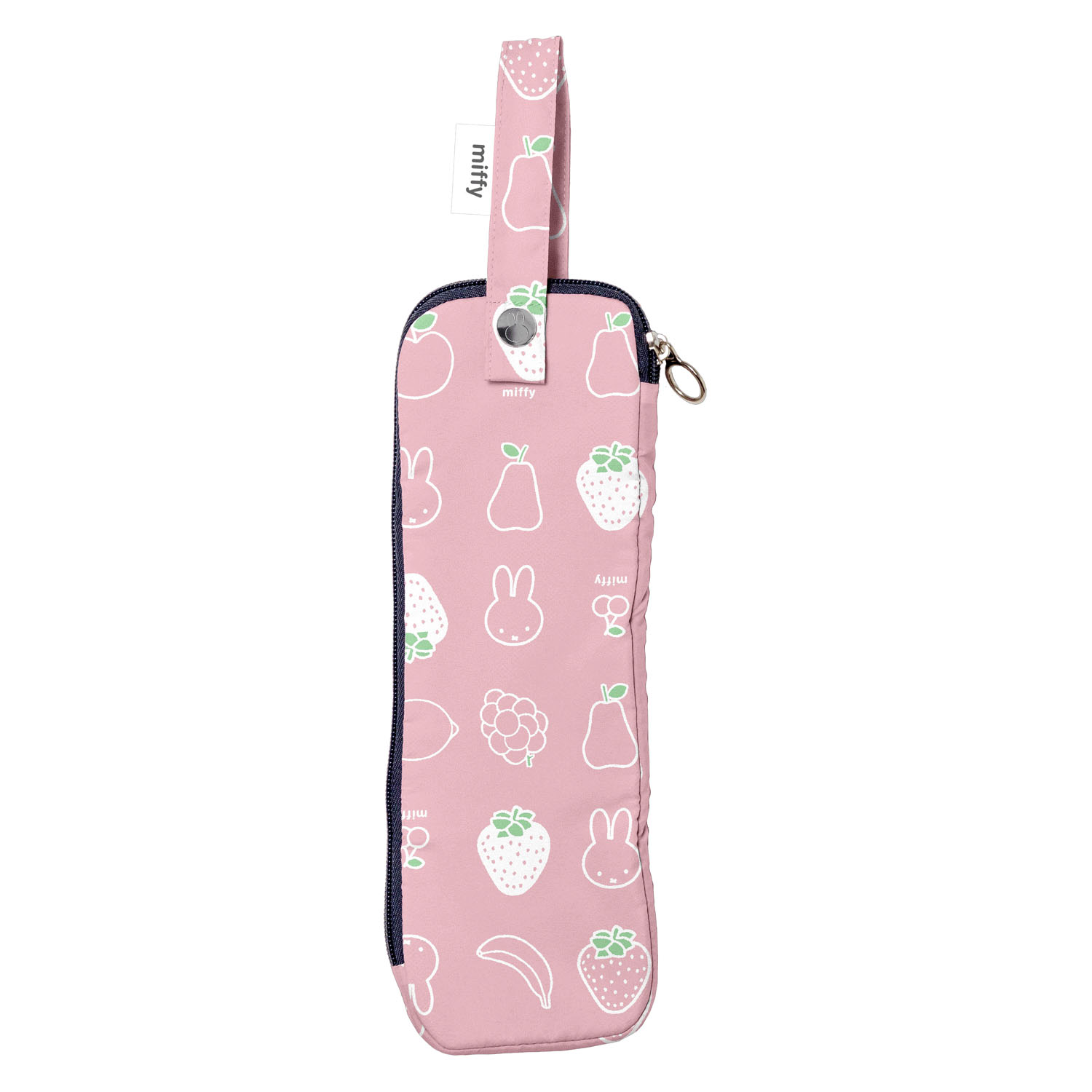 ミッフィー 折りたたみ傘ケース いちごとフルーツ柄 - 画像1
