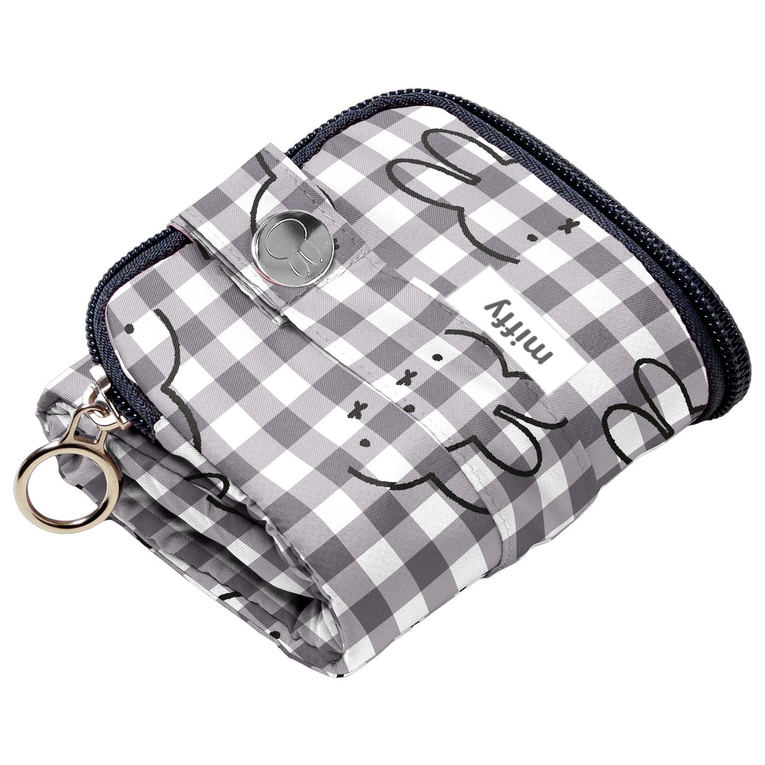 ミッフィー 折りたたみ傘ケース ギンガム柄 - 画像2