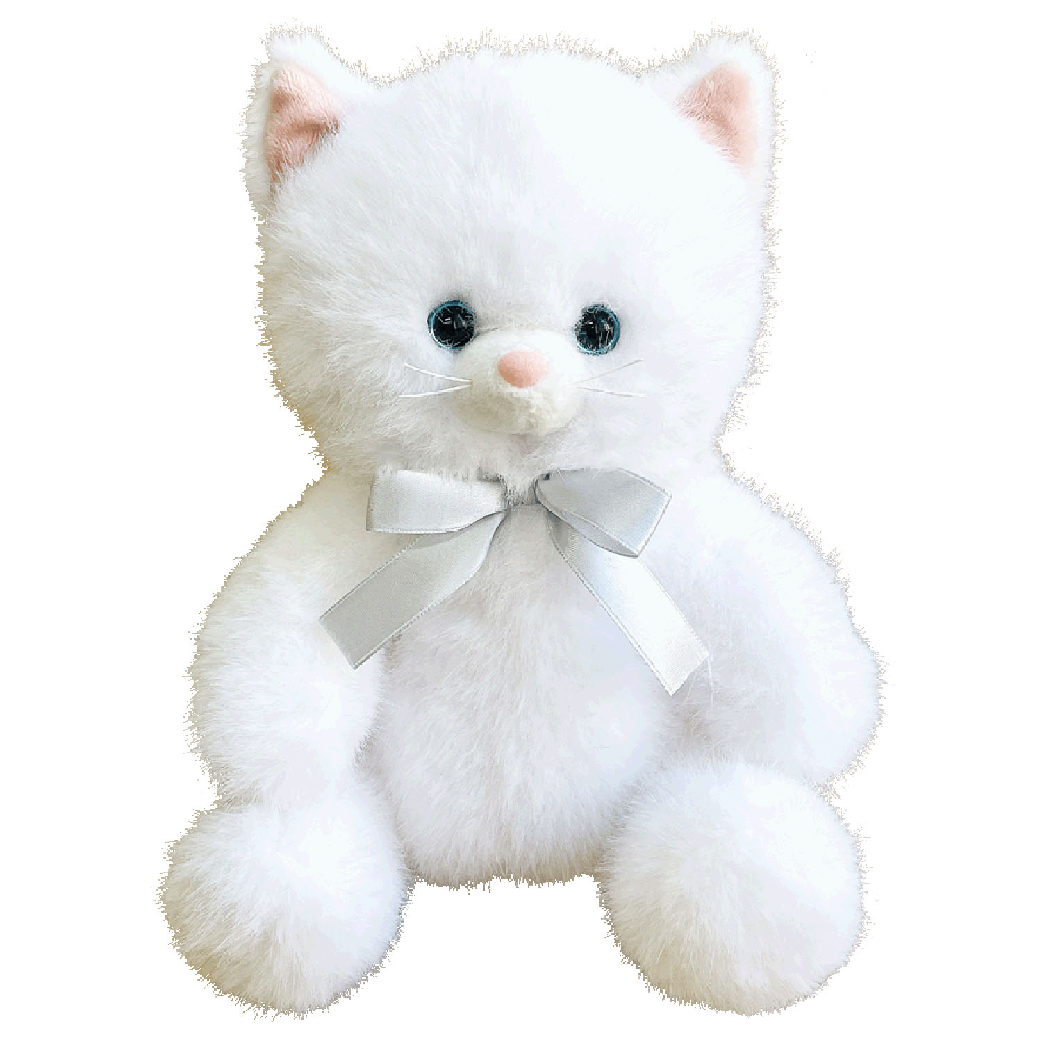 おすわりペンポーチ ネコ ホワイト - 画像1