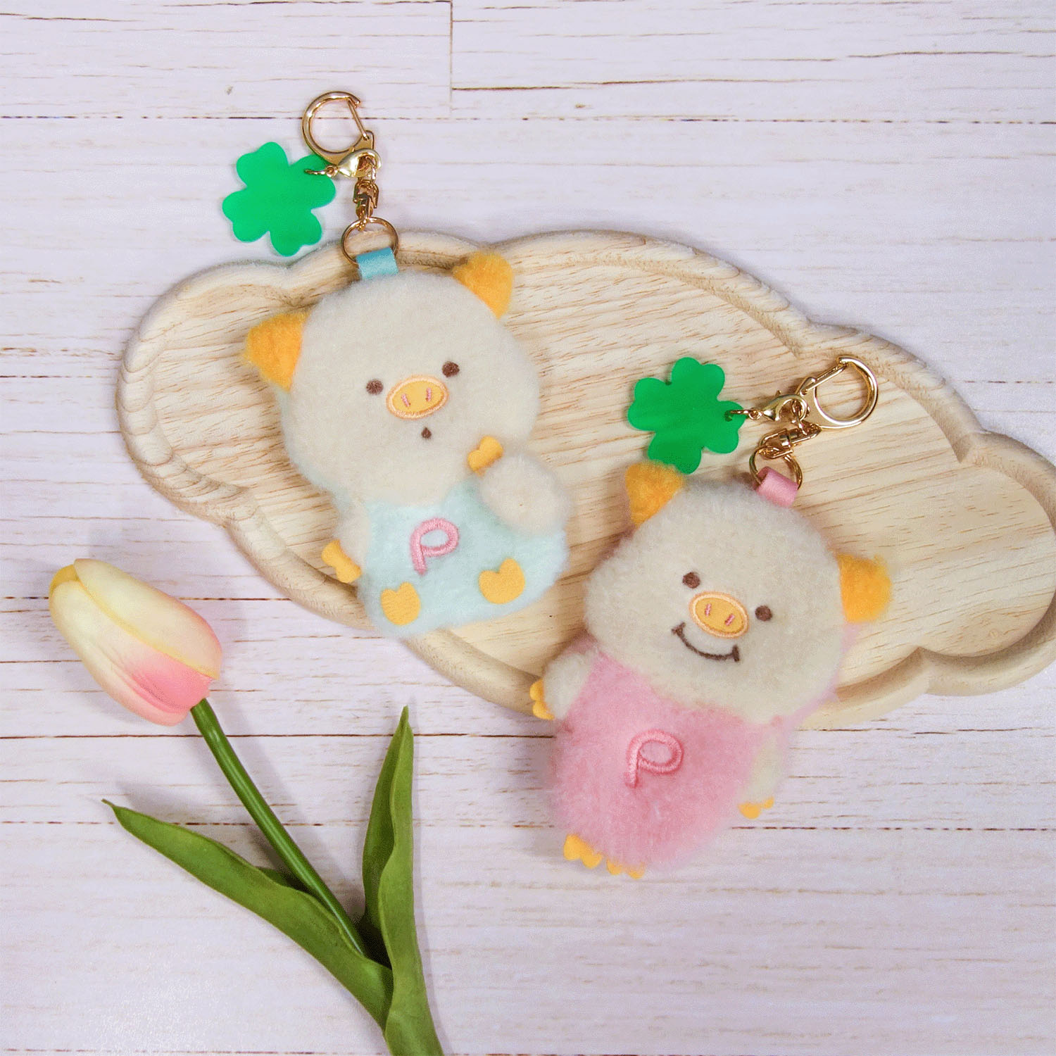 ぷーとんふわふわチャーム 座り - 画像2