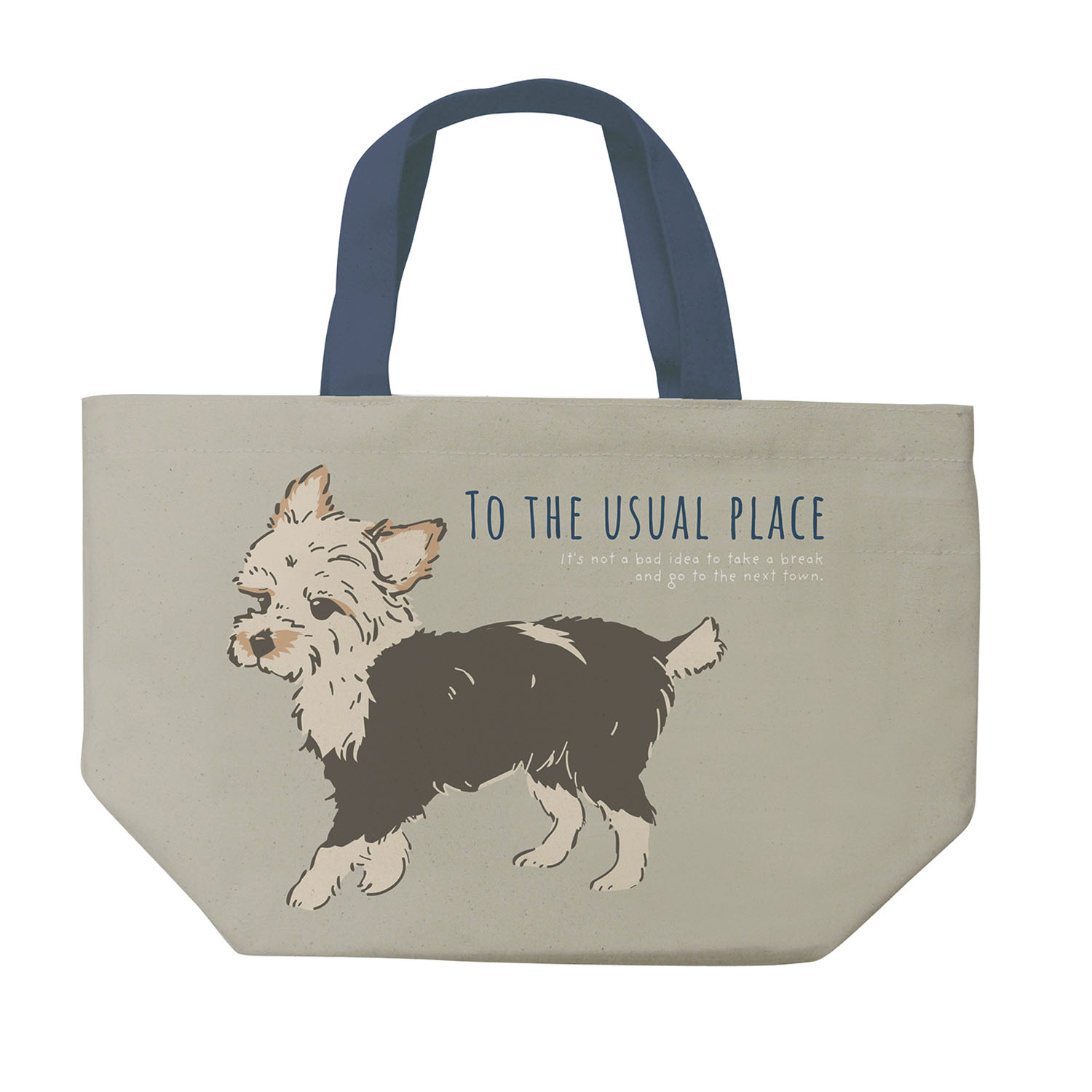 ミニトートバッグ ムギお散歩 - 画像1