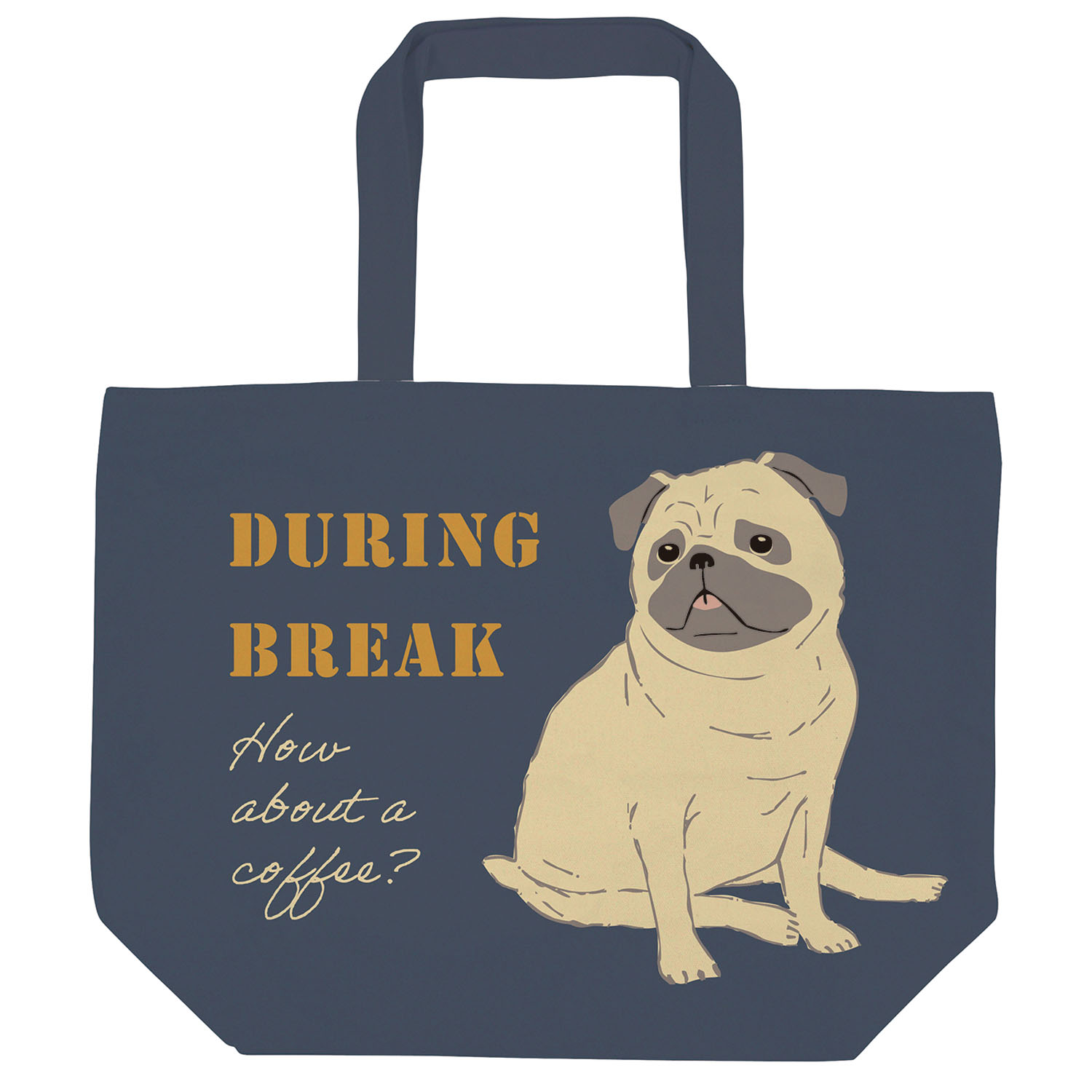 横型トートバッグ コテツおすわり - 画像1