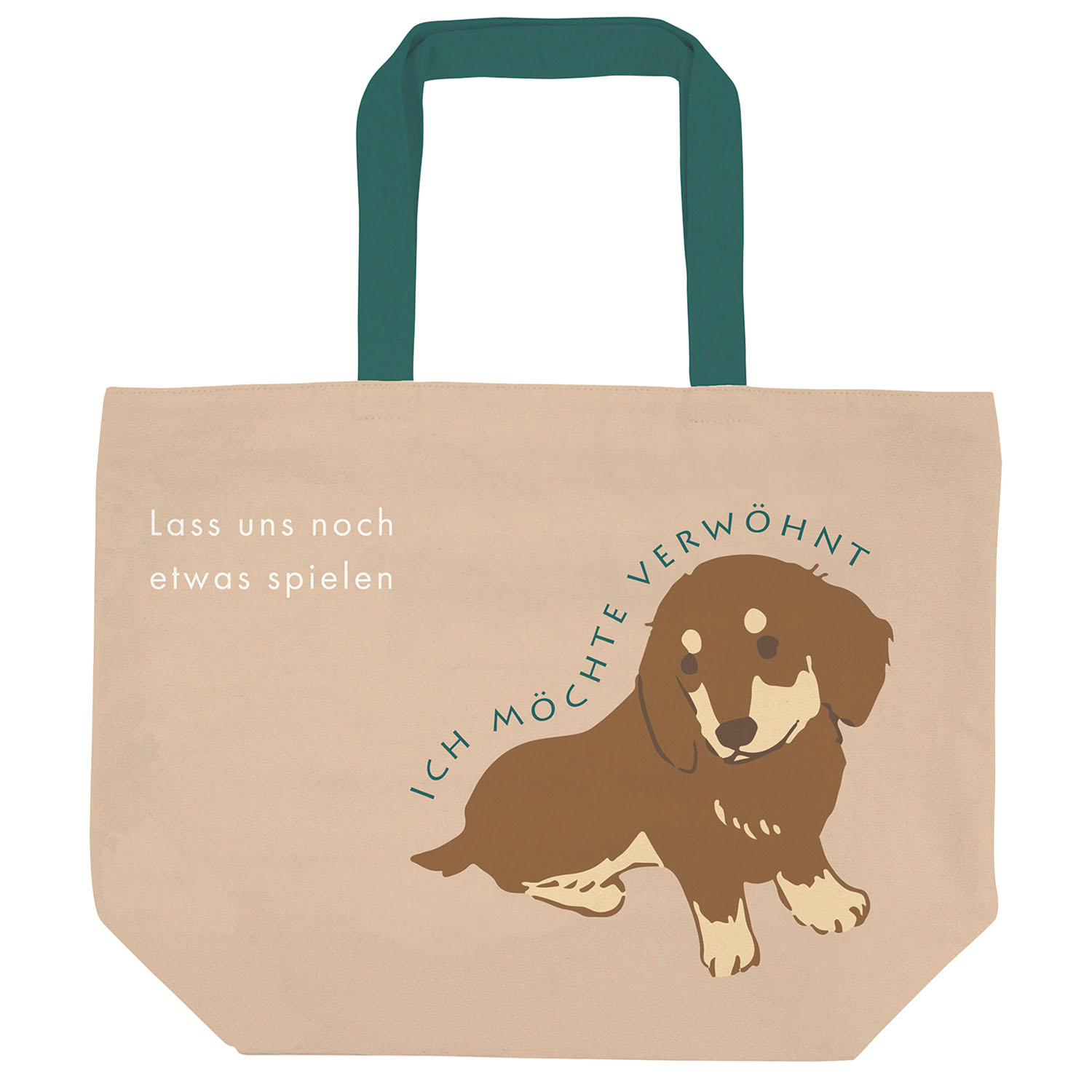 横型トートバッグ カールおすわり