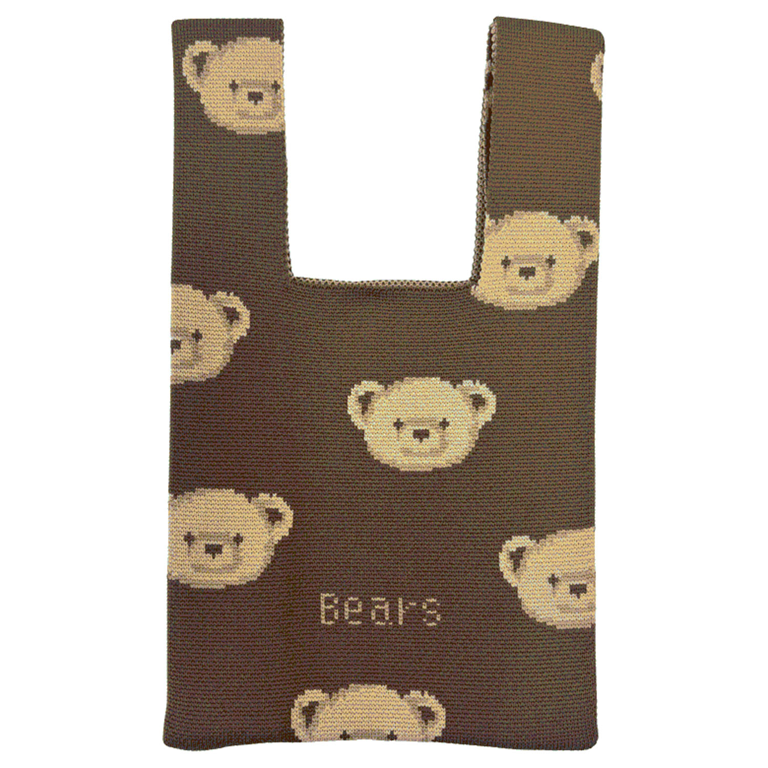 ニットバッグ くま - 画像1