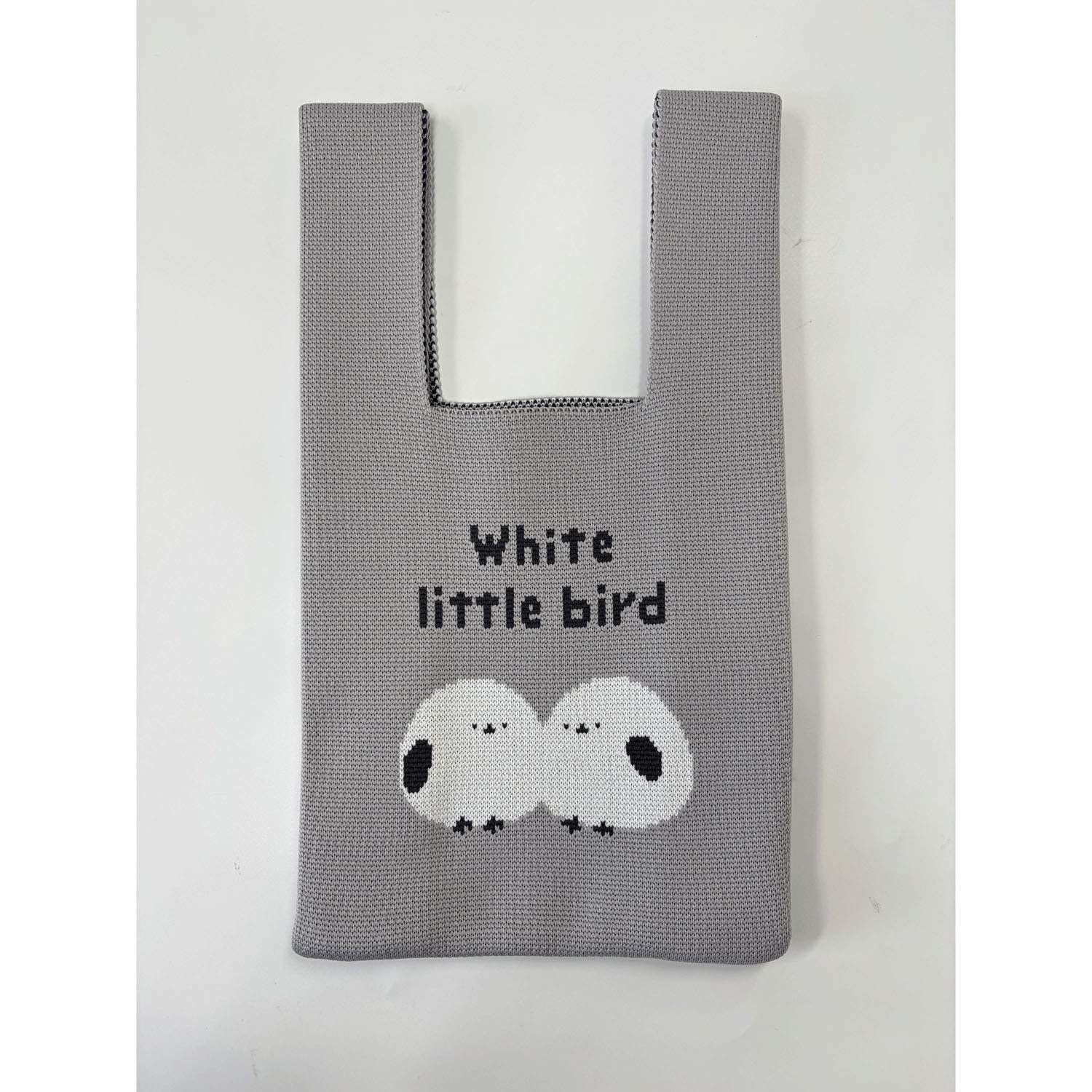 ニットバッグ シマエナガグレー - 画像1