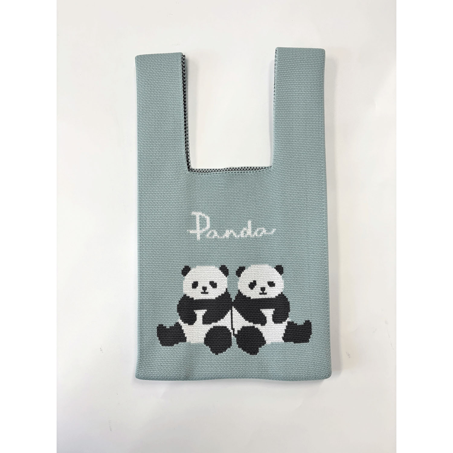 ニットバッグ 仲良しパンダ - 画像1