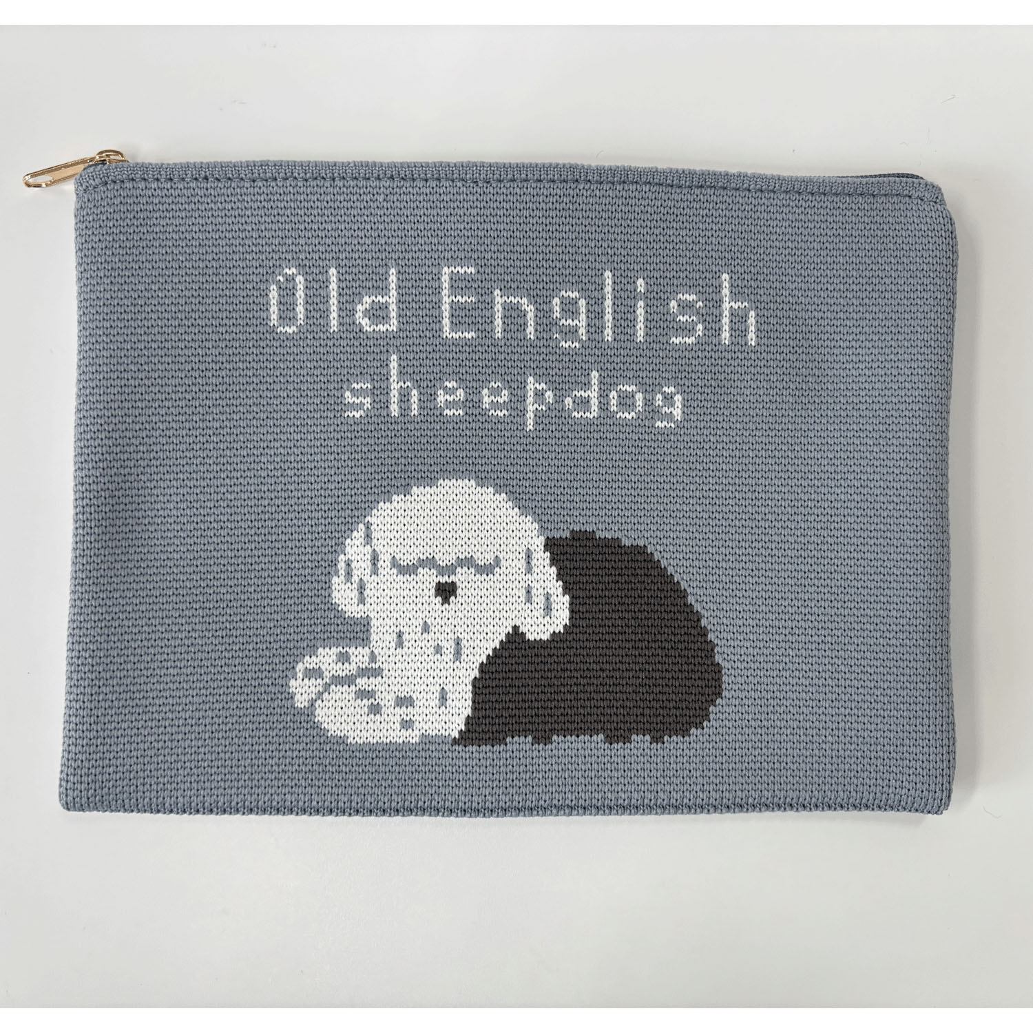 ニットポーチ オールドイングリッシュシープドッグ - 画像1