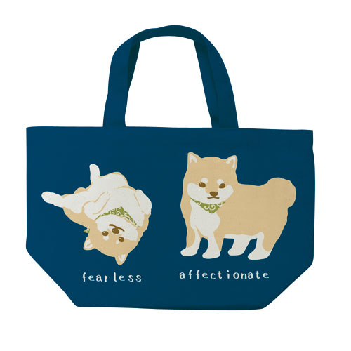 お散歩ミニトート まめしばネイビー - 画像1