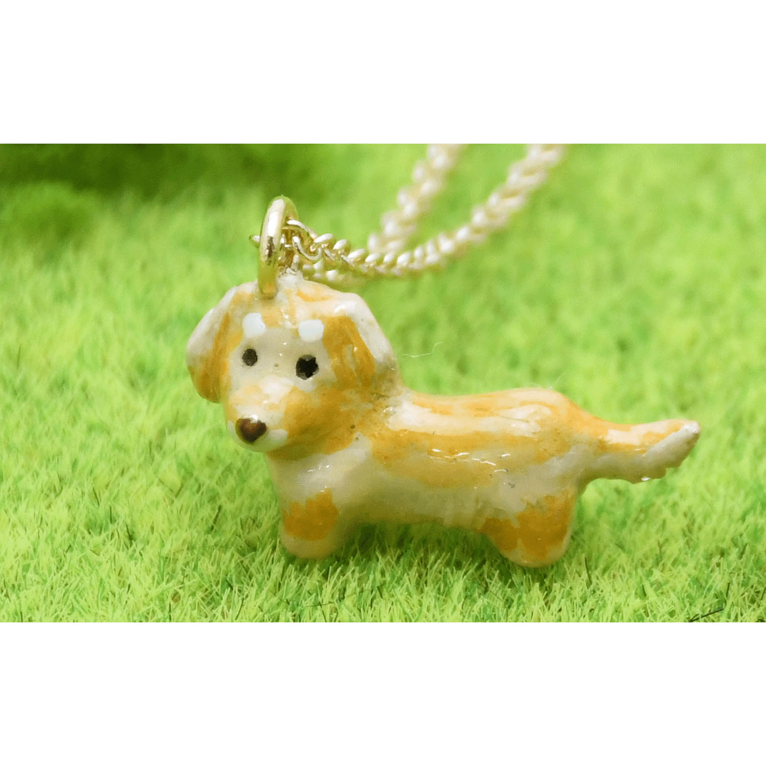 elioネックレス ダックスフンド（ライトブラウン） - 画像1