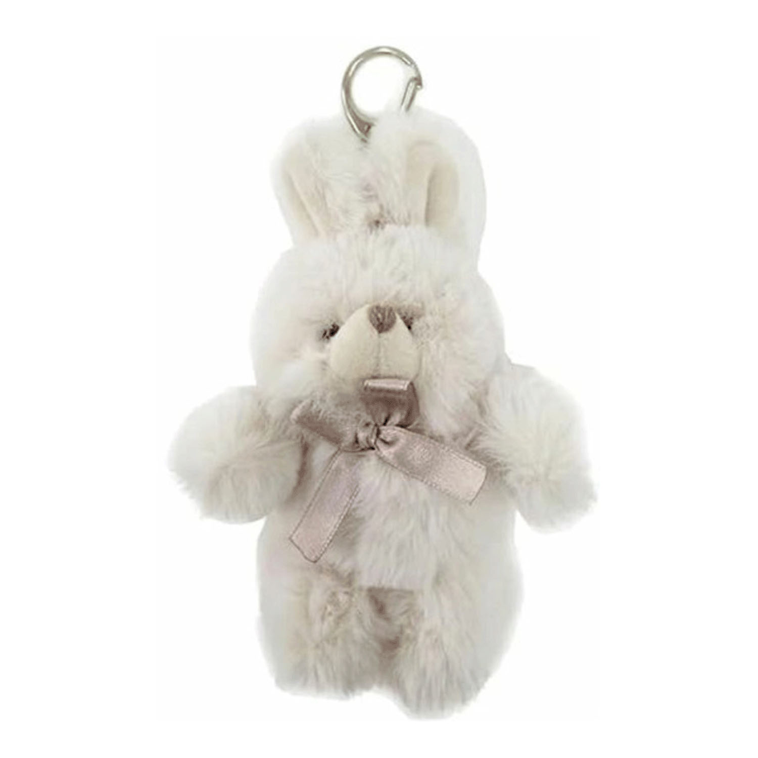 アニマルキーホルダー ウサギ ホワイト - 画像1