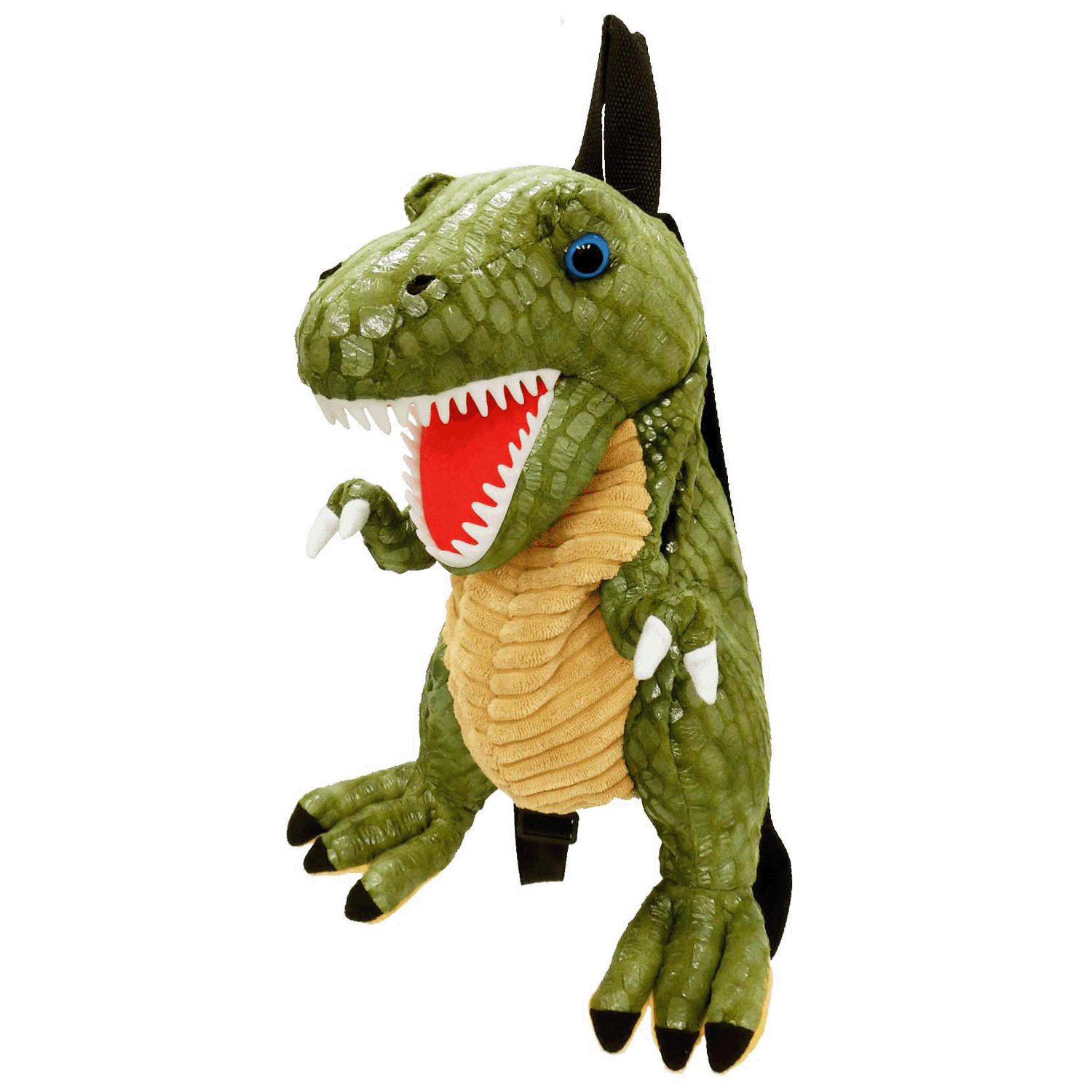 恐竜ぬいぐるみリュック グリーン - 画像1