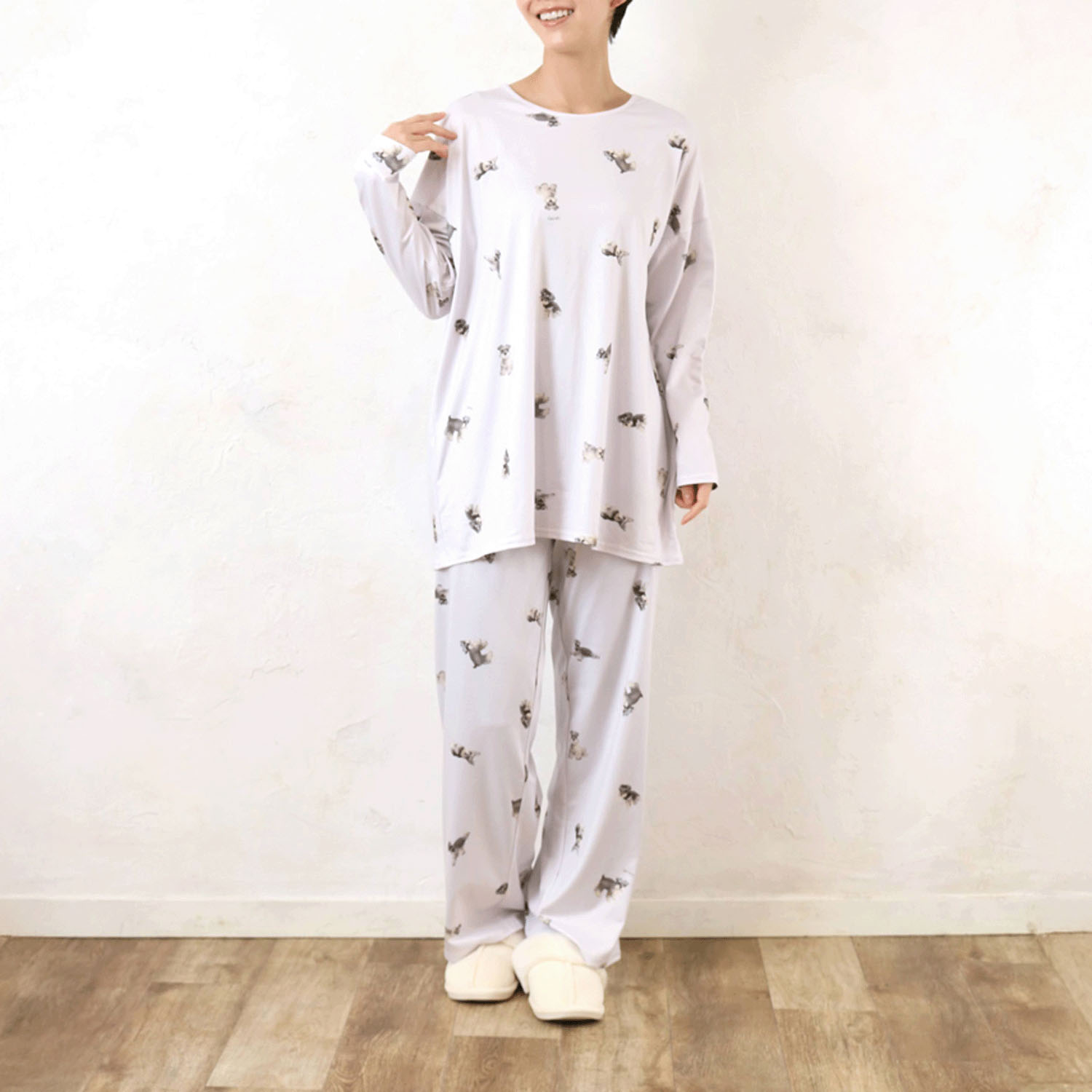 モチーフプリントルームセット天竺 シュナウザー - 画像2