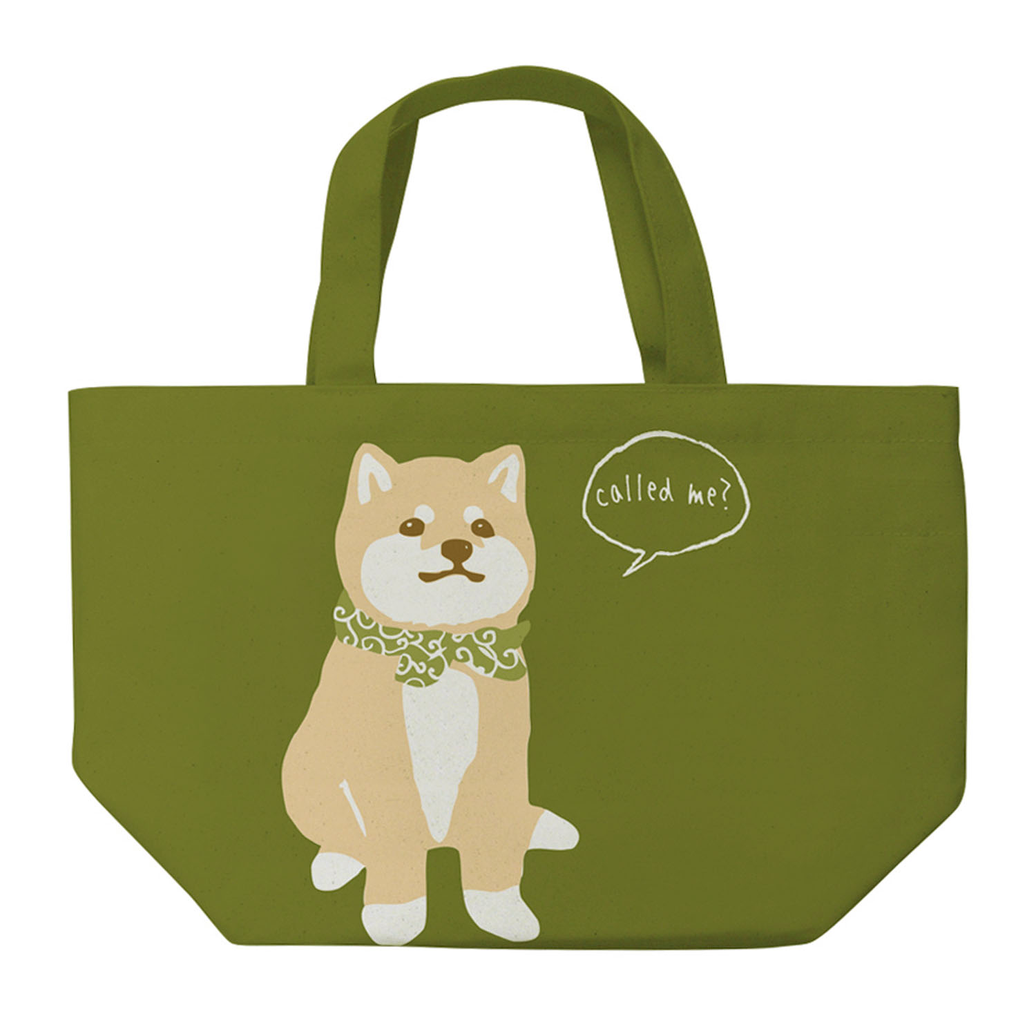 ミニトート まめしばカーキ（コータくん） - 画像1