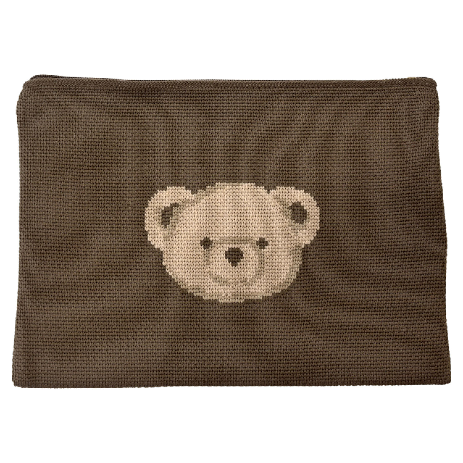 ニットポーチ くま - 画像1