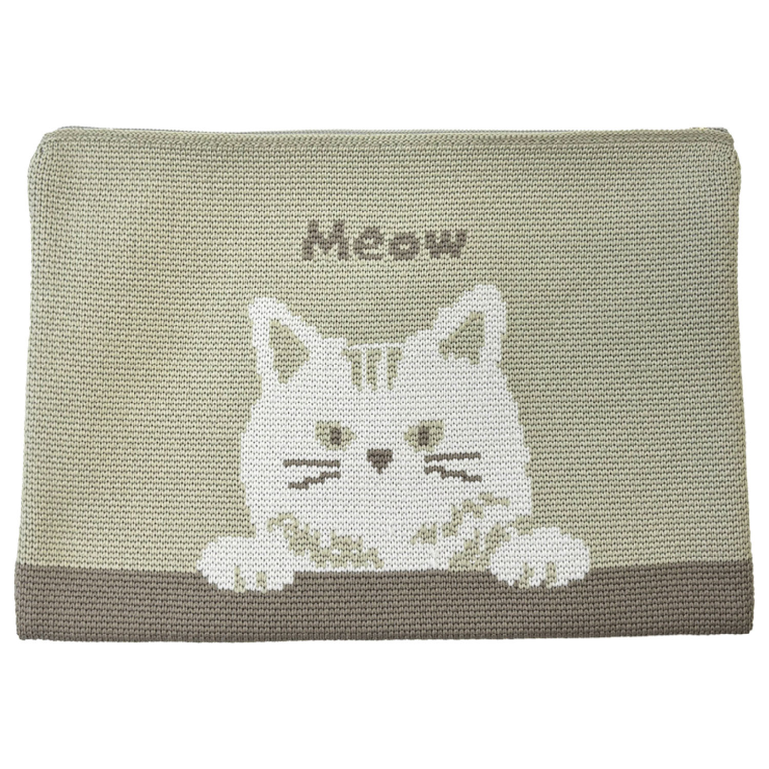 ニットポーチ ねこ - 画像1