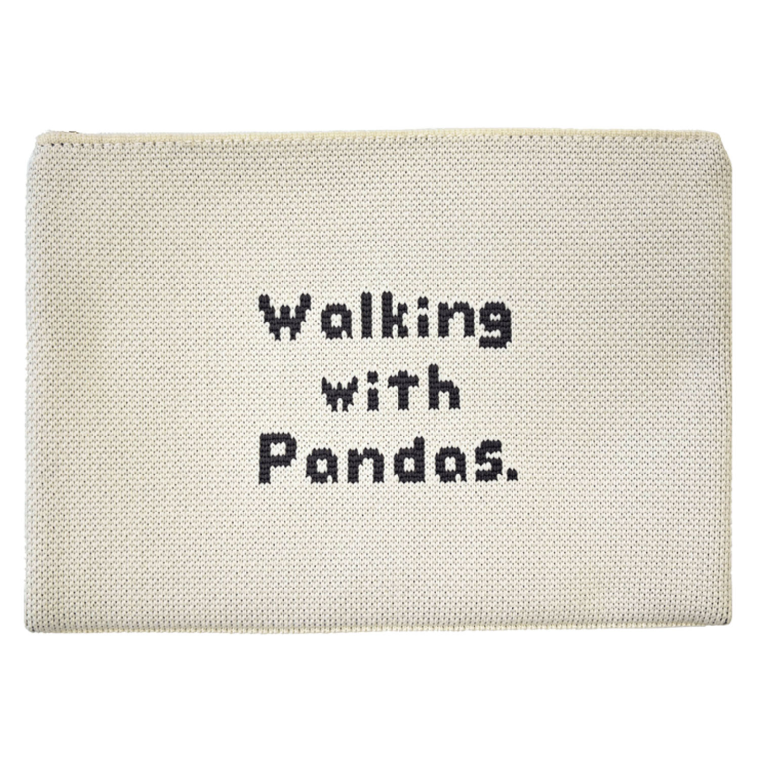ニットポーチ パンダメッセージ - 画像2
