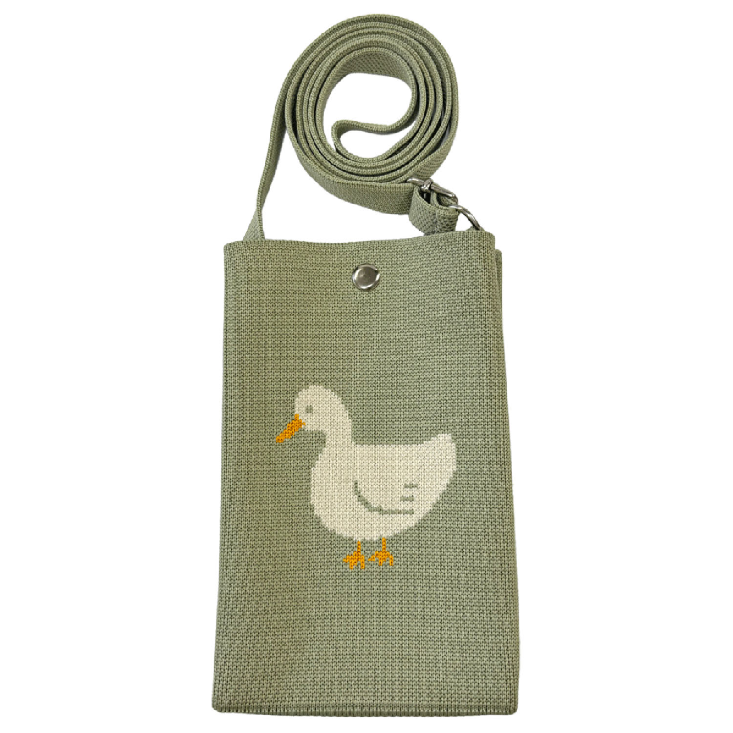 ニットショルダーバッグ あひる - 画像1