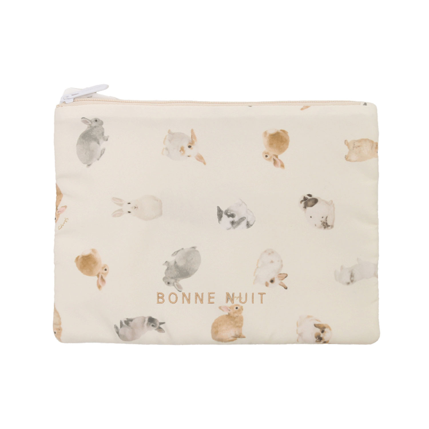 フラットポーチ ウサギ - 画像1