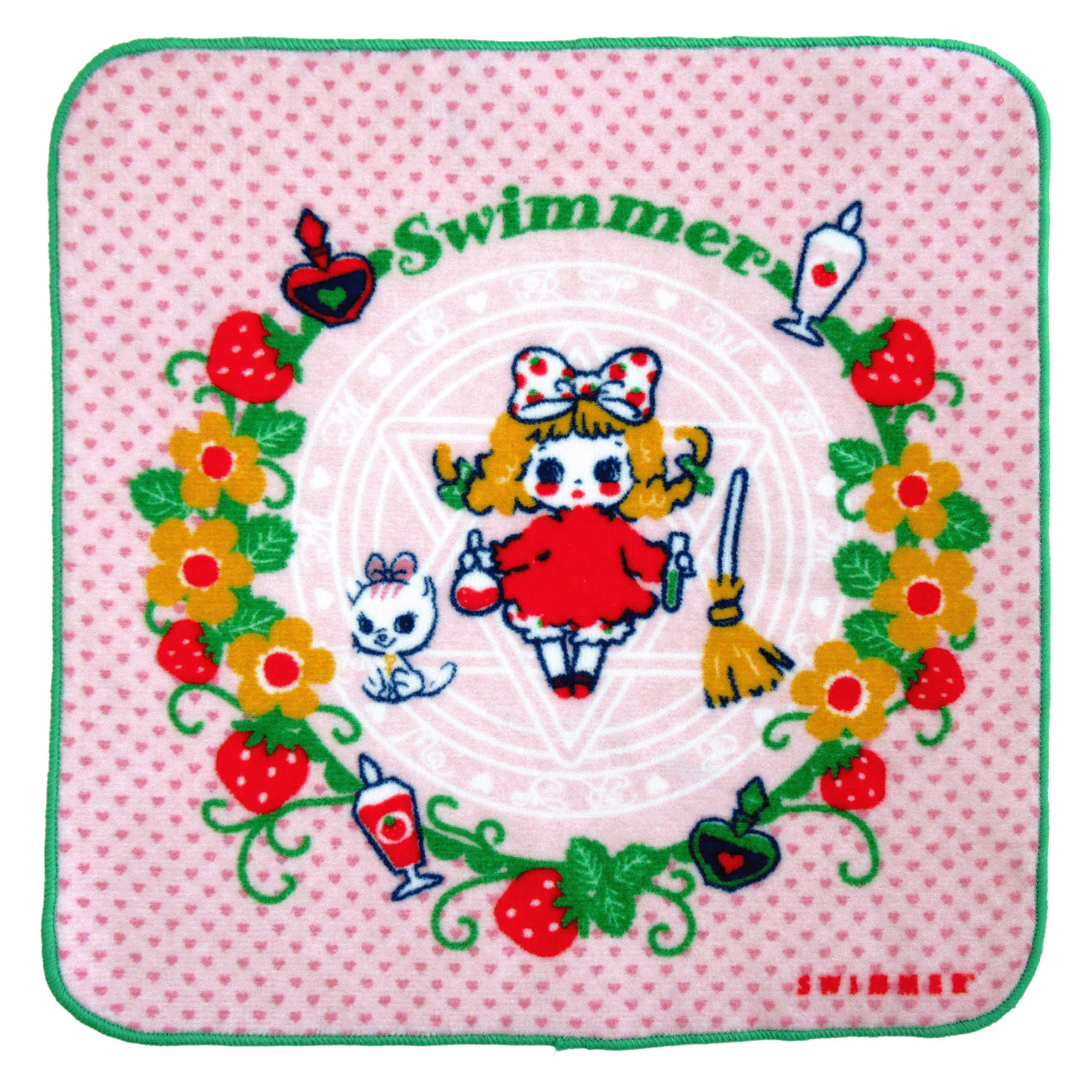 SWIMMER ミニタオル まじょっこいちご魔法陣 - 画像1