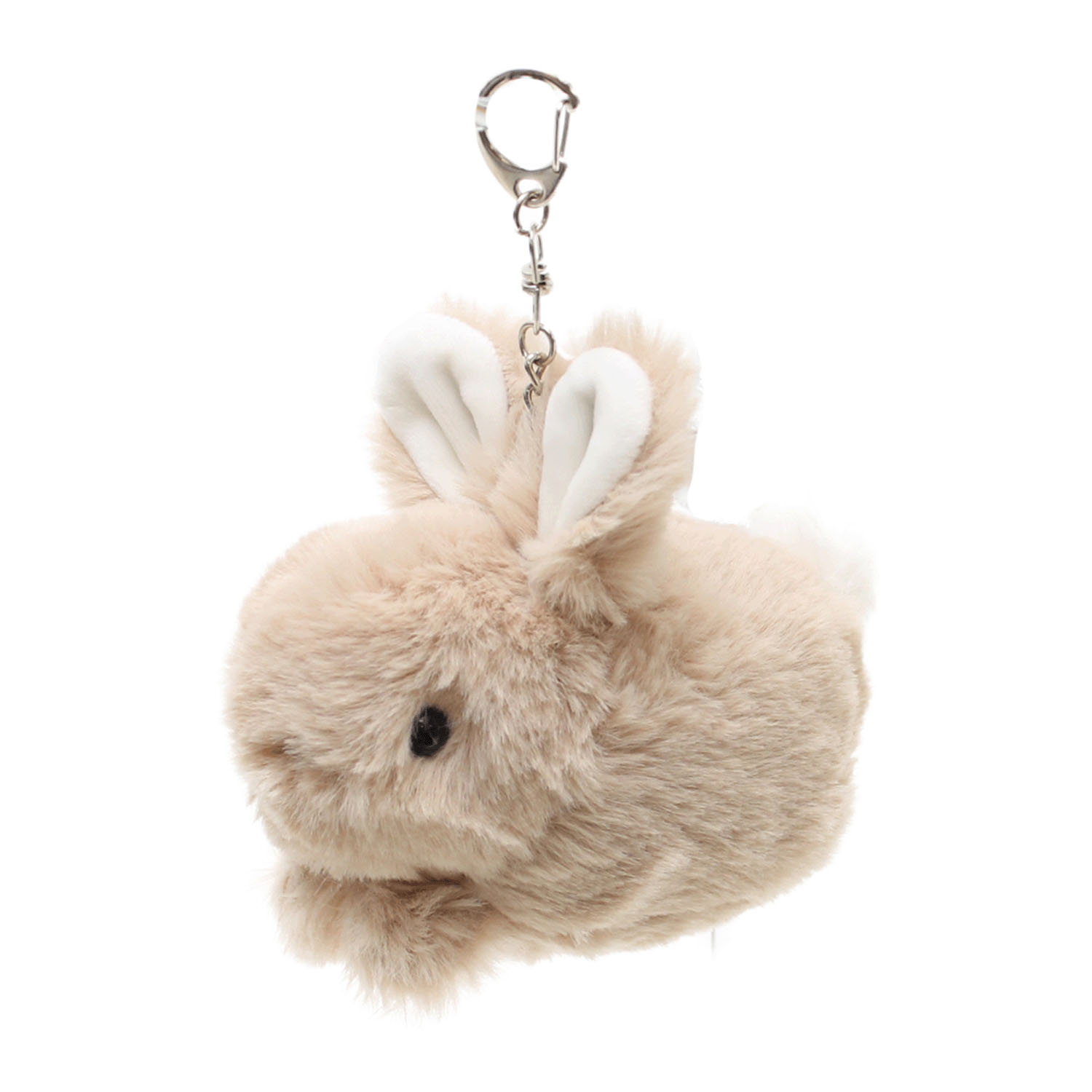 モチーフアニマルキーチャーム ウサギ／ベージュ - 画像1