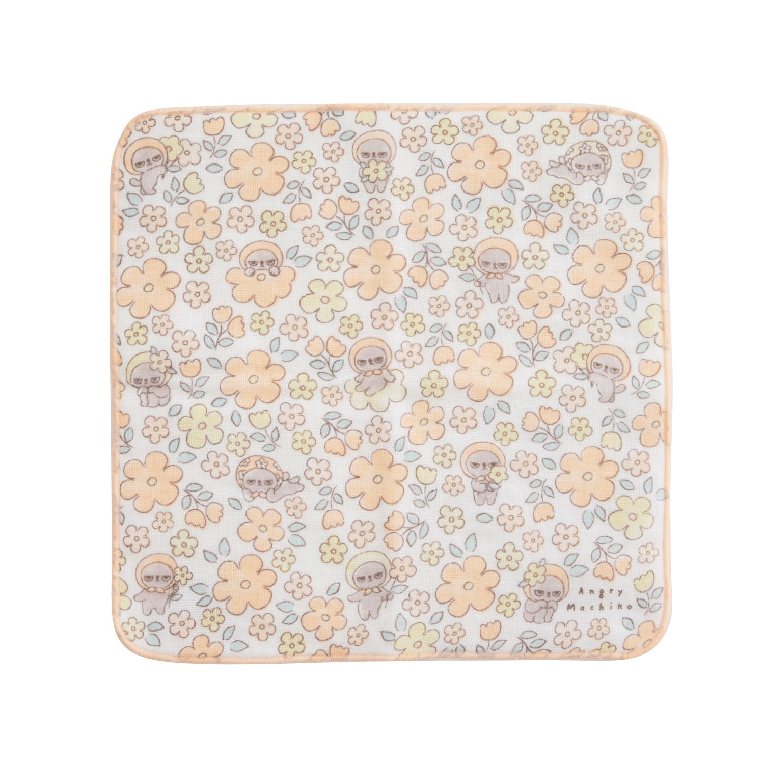 アングリーマチコ フラワー ガーゼハンカチ - 画像5