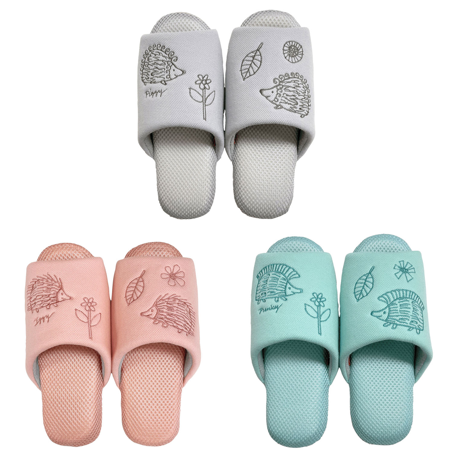 LISA LARSON  スリッパ お散歩はりねずみ - 画像1