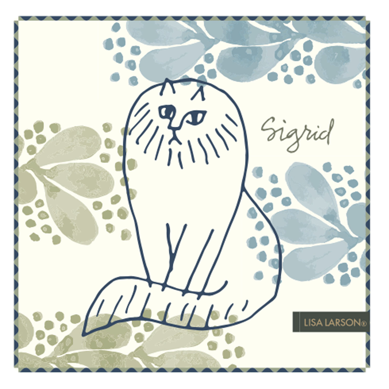 LISA LARSON リサ・ラーソン ミニタオル シグリッド - 画像1