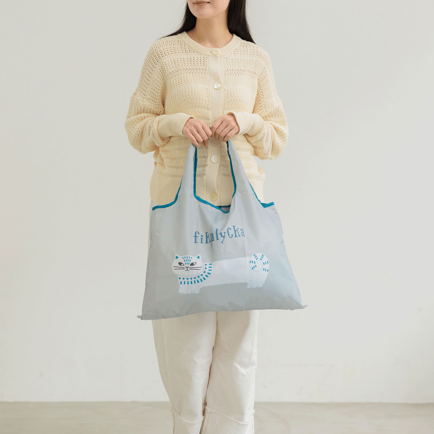 fikalycka 2wayショッピングバッグ グレー - 画像3