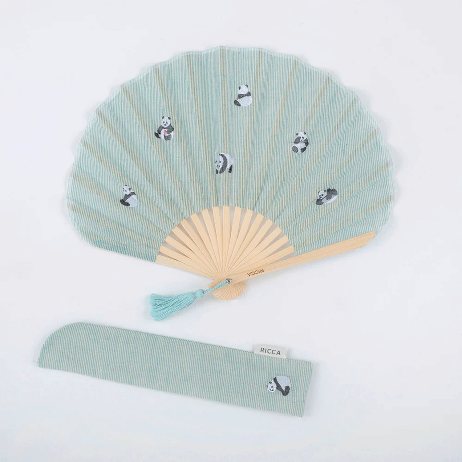 パル扇子 パンダ - 画像1