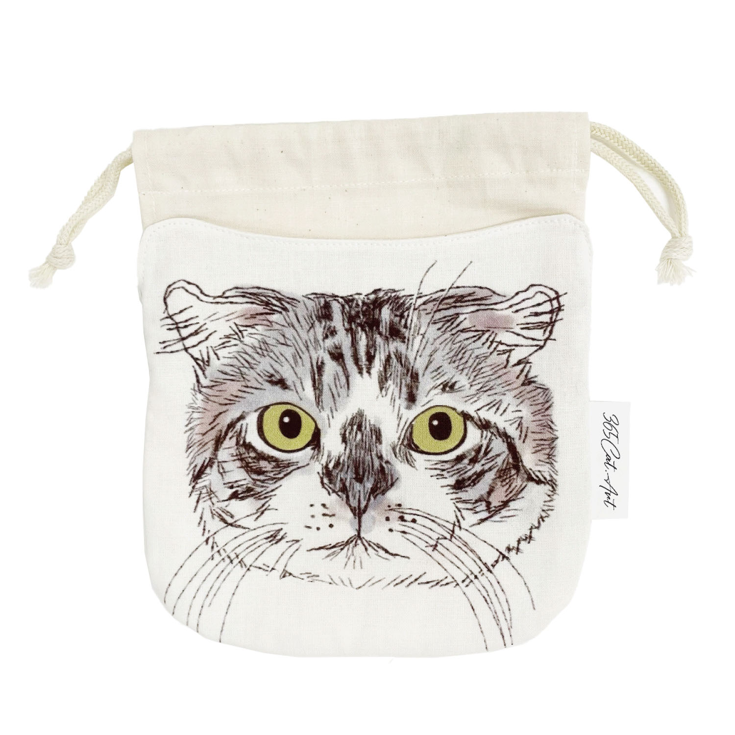 365Cat．Art ねこ巾着 B - 画像1