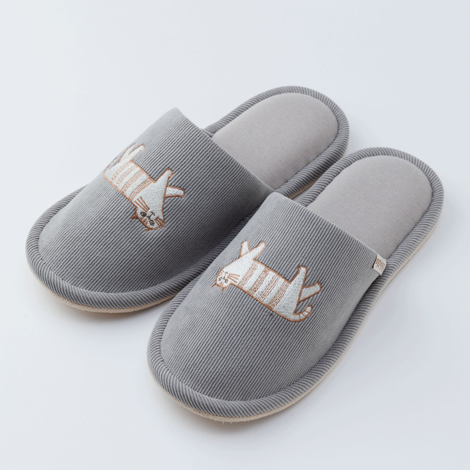 fikalycka コーデュロイスリッパ グレー - 画像1