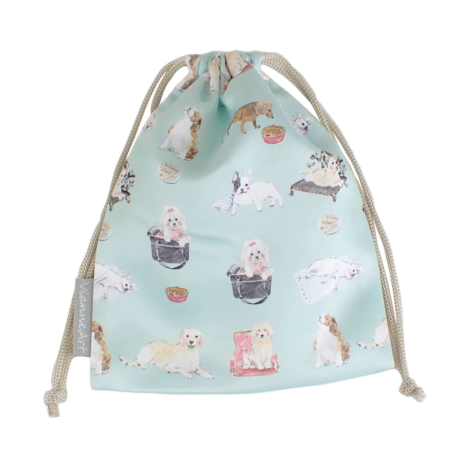 NyanWoof 巾着ポーチ スポイルドドッグ