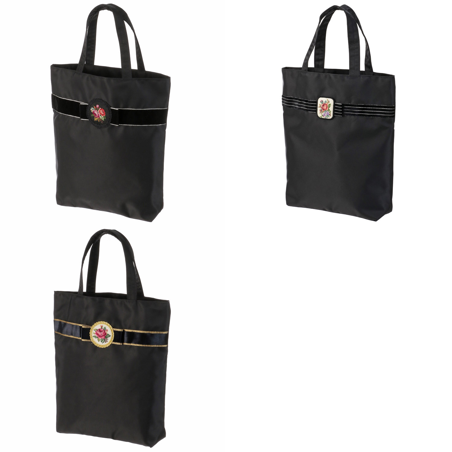 【プチポアン・久家道子】 ステッチリボントートバッグ - 画像1