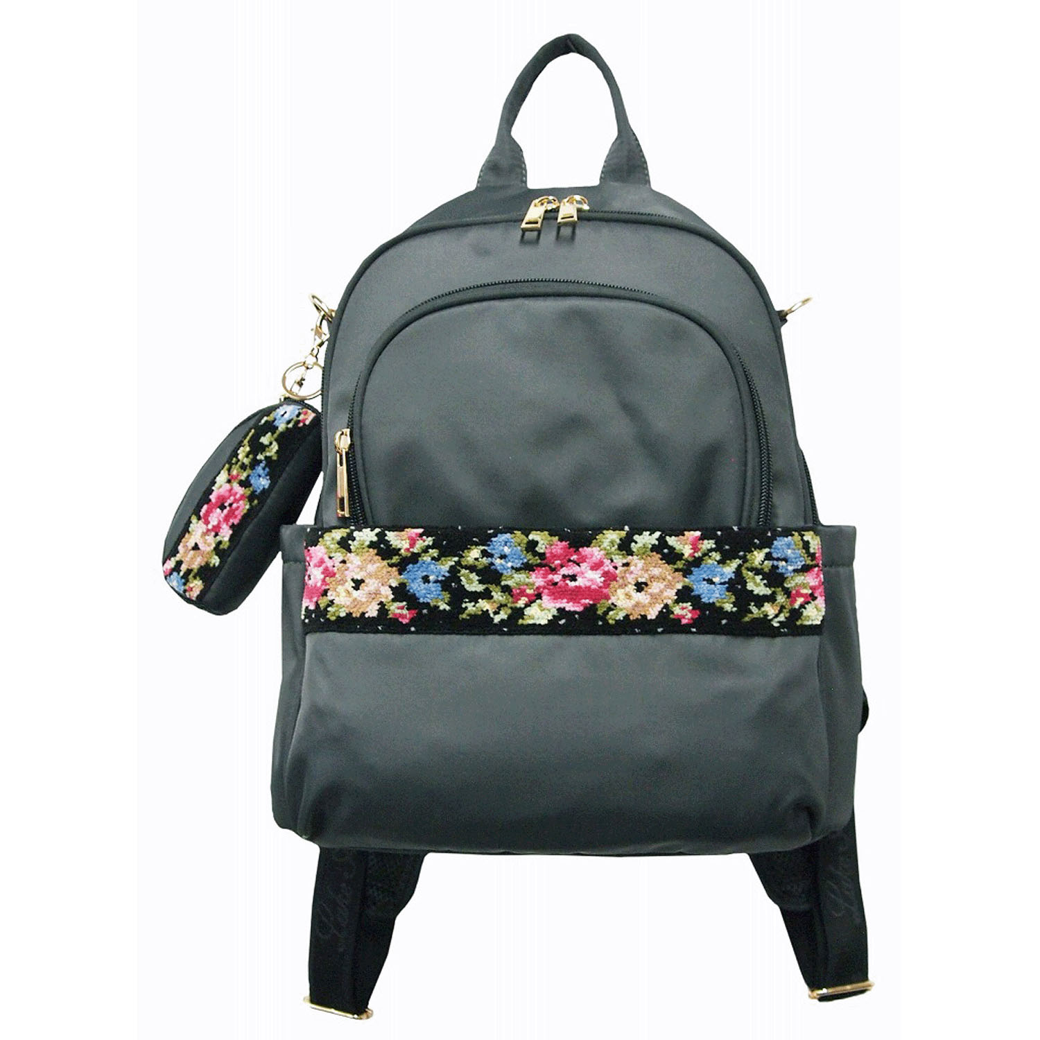 【レイクアルスター】 シェニール ポーチ付きリュック - 画像2