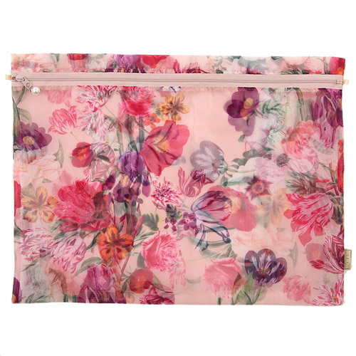 オーガンジー 平型お着替えポーチ 大 - 画像2