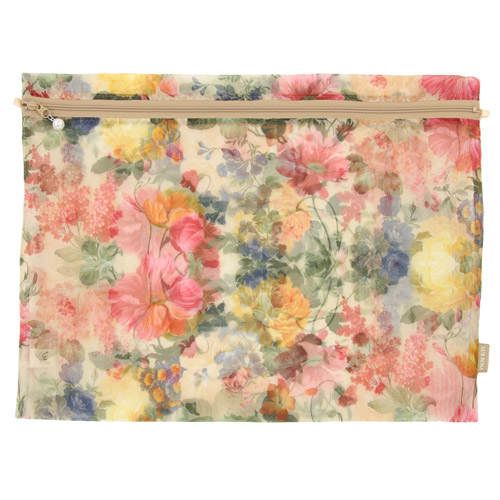 オーガンジー 平型お着替えポーチ 大 - 画像5