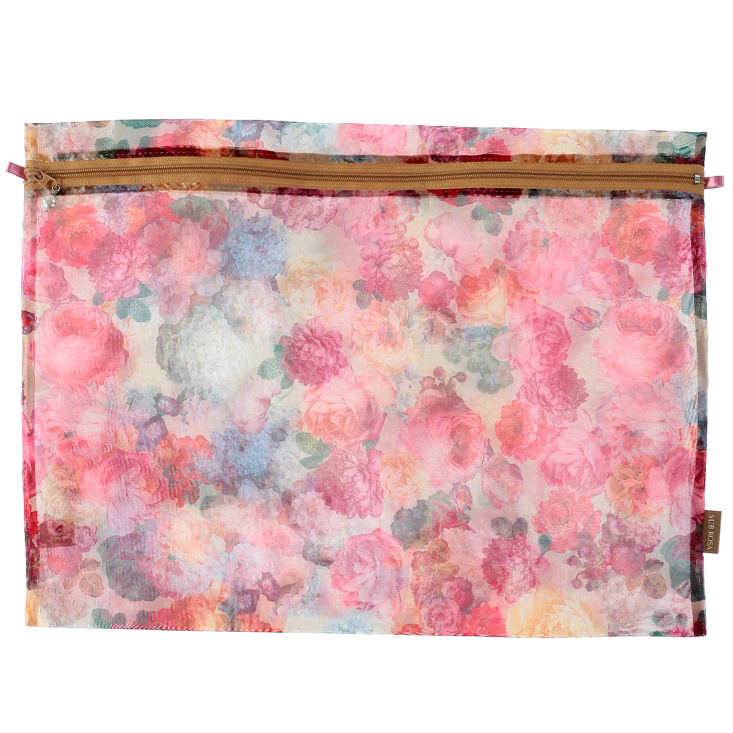 オーガンジー 平型お着替えポーチ 大 - 画像6